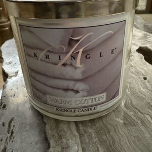 Unused Kringle Warm Cotton 3 Wick Candle